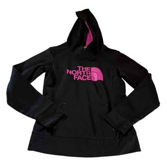 The North Face Tops - The North Face Hoodie Sweatshirt Women's Pullover Size X-Small Black Pink